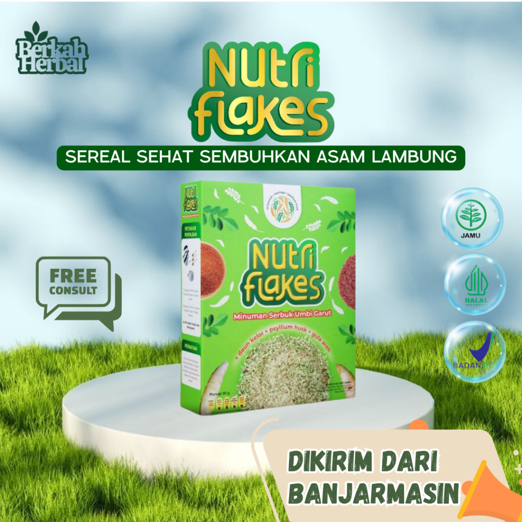 

Nutriflakes Sereal Umbi Garut Solusi Cocok Untuk Asam Lambung Maag Gerd Masalah Pencernaan Banjarmasin