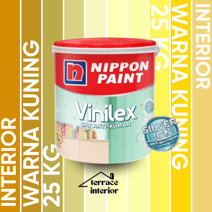 Cat Tembok Vinilex Silver Ion Nippon Paint Interior Warna Kuning 25kg