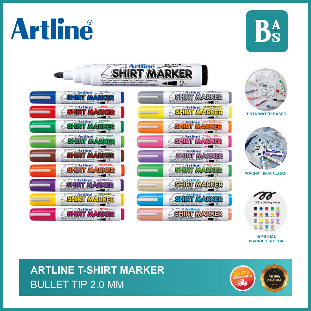 

Artline - Spidol Baju T-Shirt Marker - Bali Art Supplies
