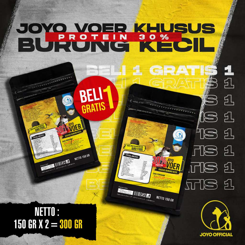 BELI 1 GRATIS 1 MAKANAN BURUNG KECIL | VOER BURUNG KECIL | VOER HARIAN | VOER NUTRISI KOMPLIT | VOER