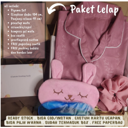 HAMPERS PIYAMA SET - KADO ULANG TAHUN WISUDA PERNIKAHAN WEDDING BAJU TIDUR WANITA SOUVENIR