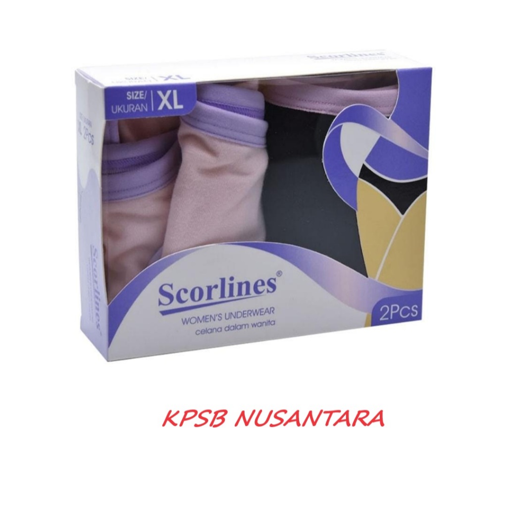 Scorlines Celana Dalam Wanita Xl 2'S