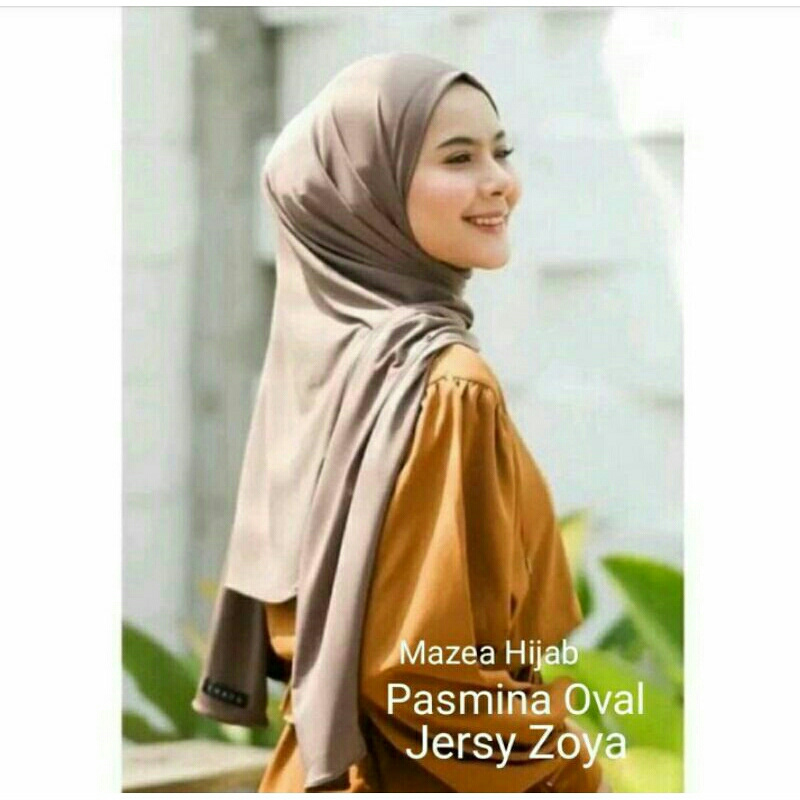 PASMINA  OVAL JERSY PREMIUM - PASTAN - PASMINA KEKINIAN - BEST SELLER - JERSY ZOYA - MAZEA HIJAB