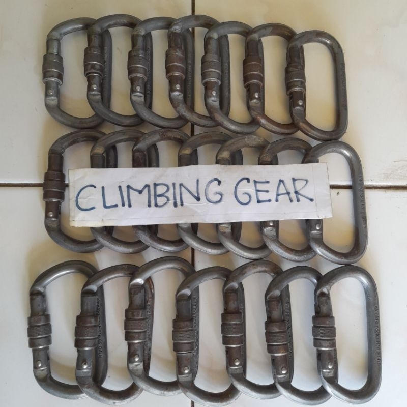 CARABINER SINGING ROCK OVAL STEEL SCREW KARABINER BAJA CLIMBING ROPE ACCESS Bukan Petzl Oxan
