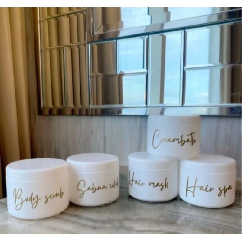 TEMPAT LULUR JAR 500ML BODY SCRUB HAIR MASK SABUN COLEK AESTHETIC REFILL WADAH SERBAGUNA