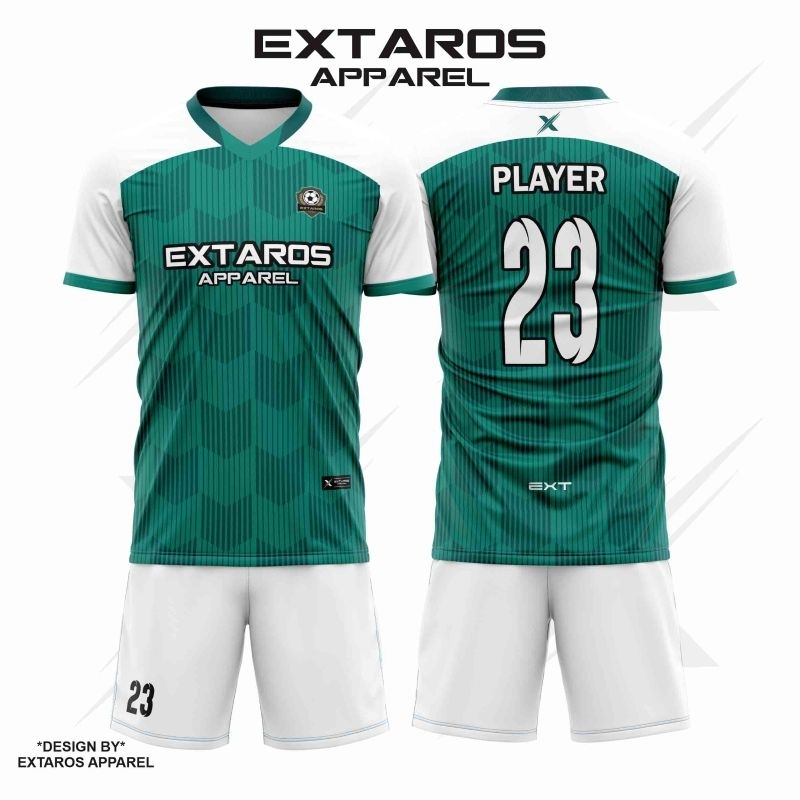 BAJU BOLA JERSEY FUTSAL BEBAS NAMA COSTUME PRINT "DESIGN BY " EXTAROS APPAREL