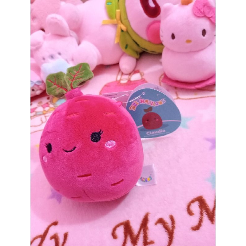 BONEKA SQUISHMALLOW CLAUDIA PURPLE BEETROOT 5 INCH | ORIGINAL SQUISHMALLOW ( KOLEKSI PRIBADI )