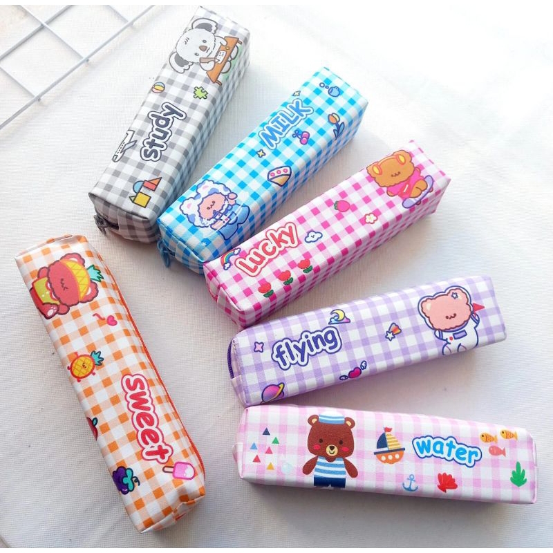 

Tepak Pencil tepak pensil longtong karacter study lucu motif kartun lucu