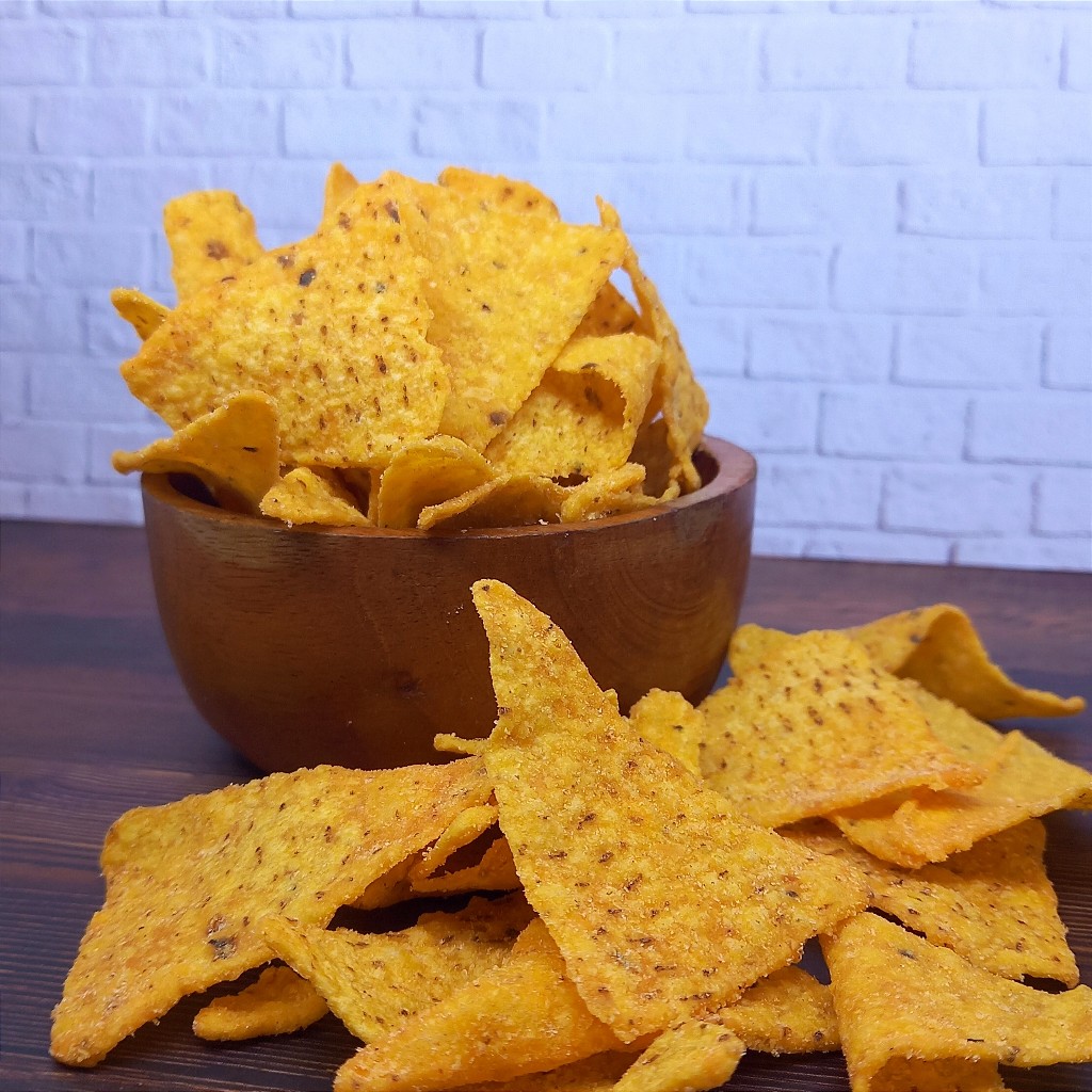 

Tortilla Chips BBQ 250 Gram Merek TES /Keripik Jagung Tortilla BBQ