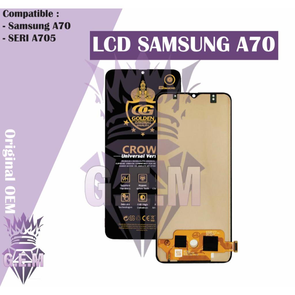 LCD TOUCHSCREEN FULLSET COMPLETE Samsung A70 A705 ORIGINAL