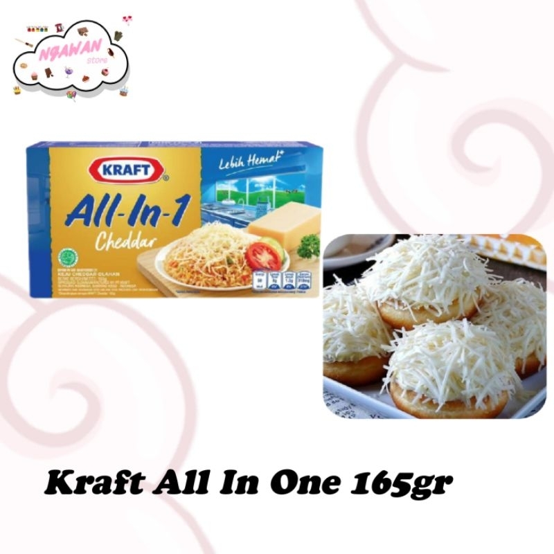

165gr Kraft all in one - keju kraft - keju cheddar