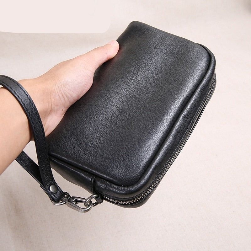 Pouch bag kulit Asli Pria/Wanita/Clutch Bag Kulit Asli Pria /Wanita