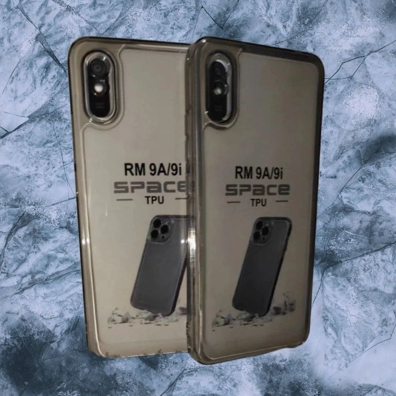 Sofecase Bening Hitam Transparan HP Xiomi Redmi 9A Space TPU