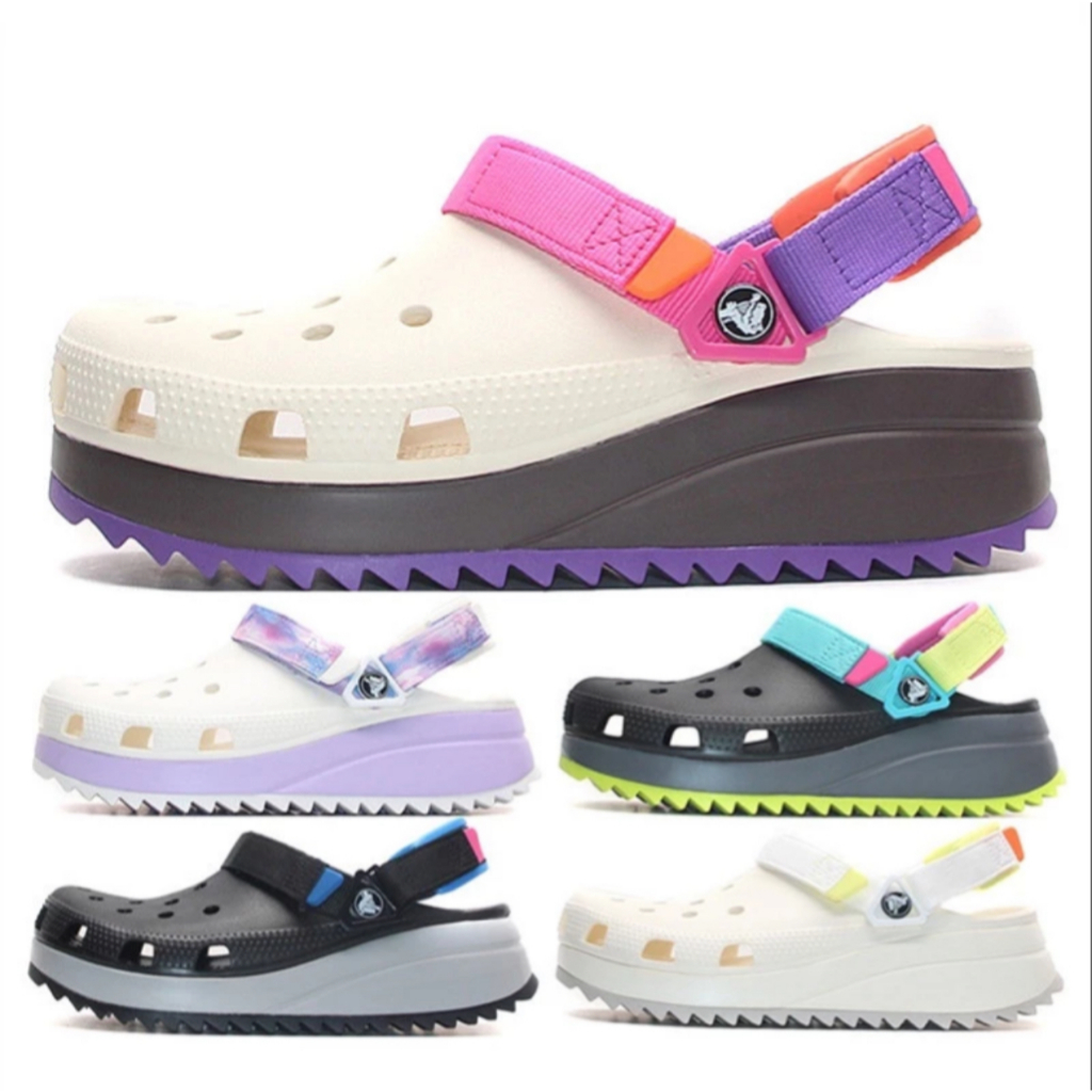 Crocs Hiker Clog Sandal Wedges Pria Dan Wanita Sandal Crocs