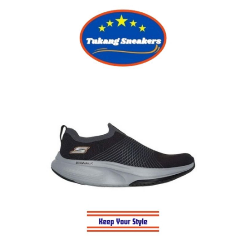 Sepatu Sneakers Pria Skechers Go Walk Max Walker Black SKE216582BKC