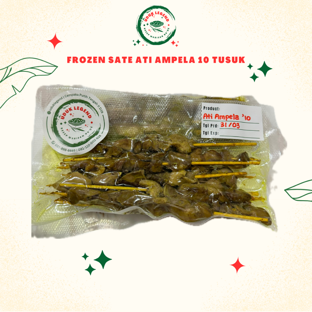 

Uduk Legend Frozen Food Sate Ati Ampela 10 Tusuk Resep Warisan