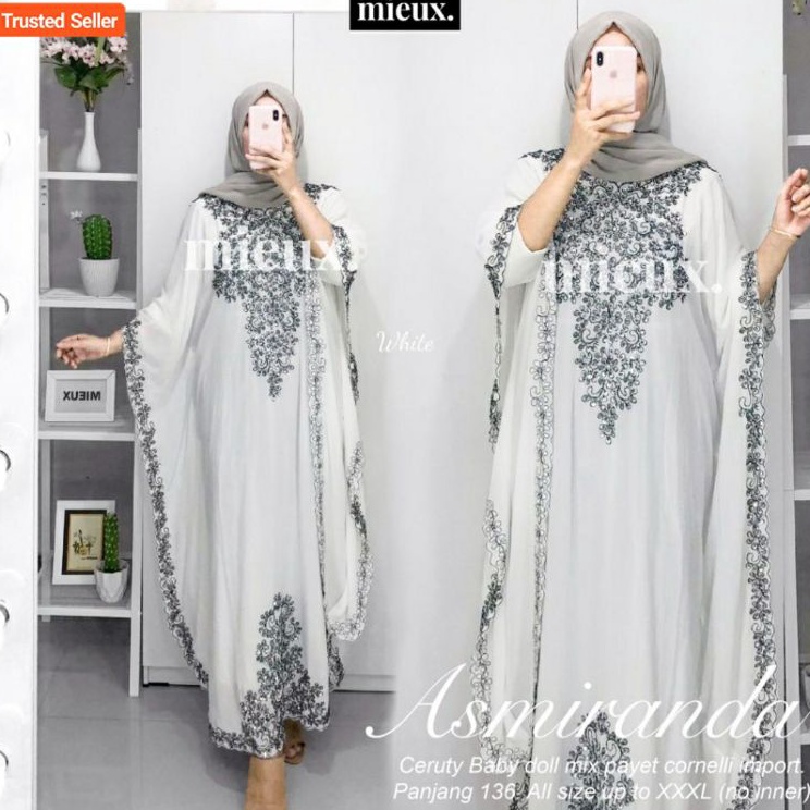 Harga Bersahabat  READY STOCK BANYAK KAFTAN ASMIRANDA BY MIEUX ELFARIS FARZOLA ALAIKA KAFTAN CERUTY 