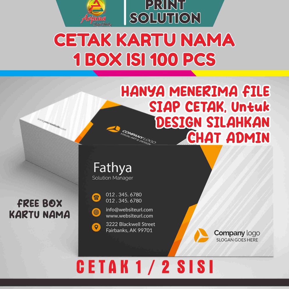 

KODE U12B KARTU NAMA 1 BOX ISI 1PCS 1 HARI SELESAI