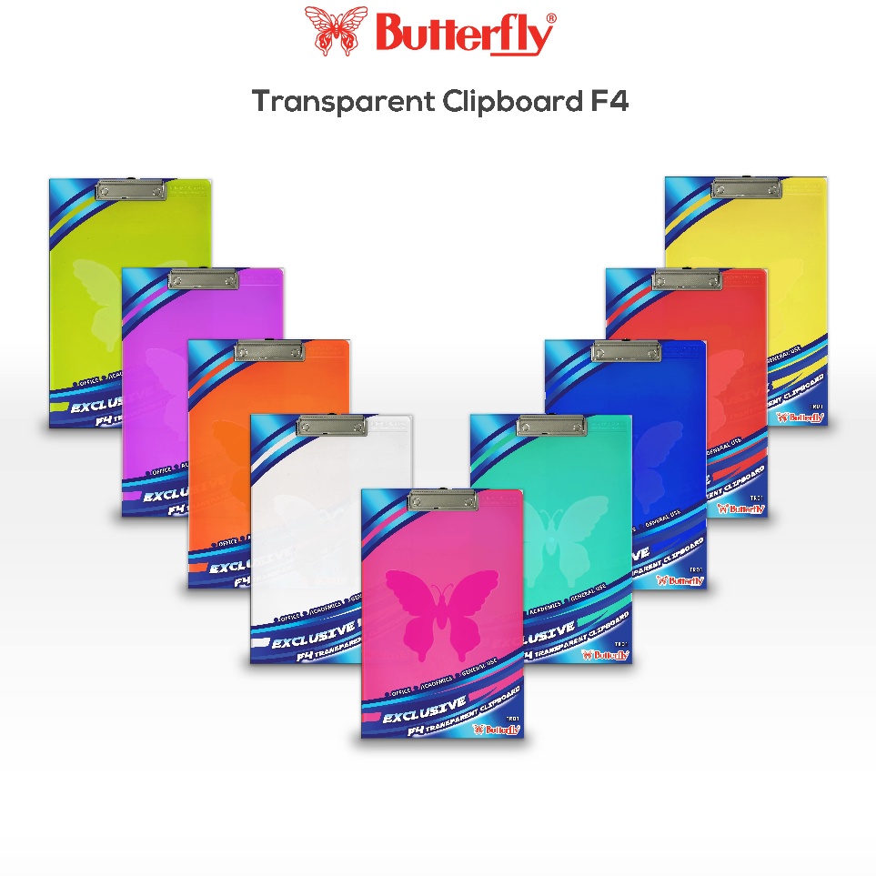 

KODE C68V Butterfly Clipboard Transparant F4