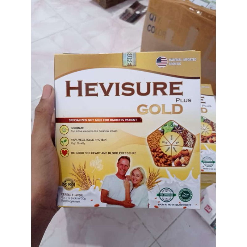

HEVISURE GOLD MILK SUSU DIABETES DAN KENCING MANIS PANKREAS INSULIN ORIGINAL USA (PAKET 1 BOX)