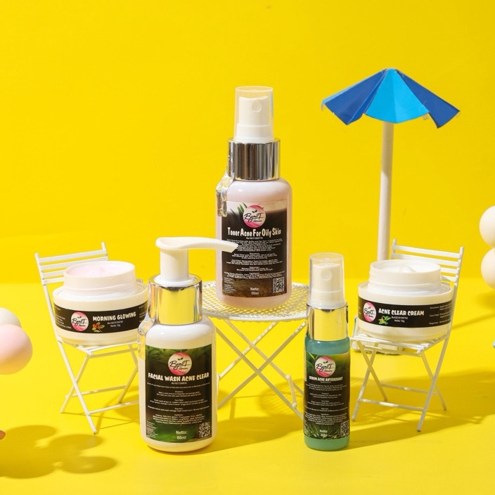 FSASH SALE PAKET ACNE CLEAR CREAM JERAWAT PARAH MERADANG BOPENG ORI BPOM KRIM ACNE GLOW WHITE HALAL 