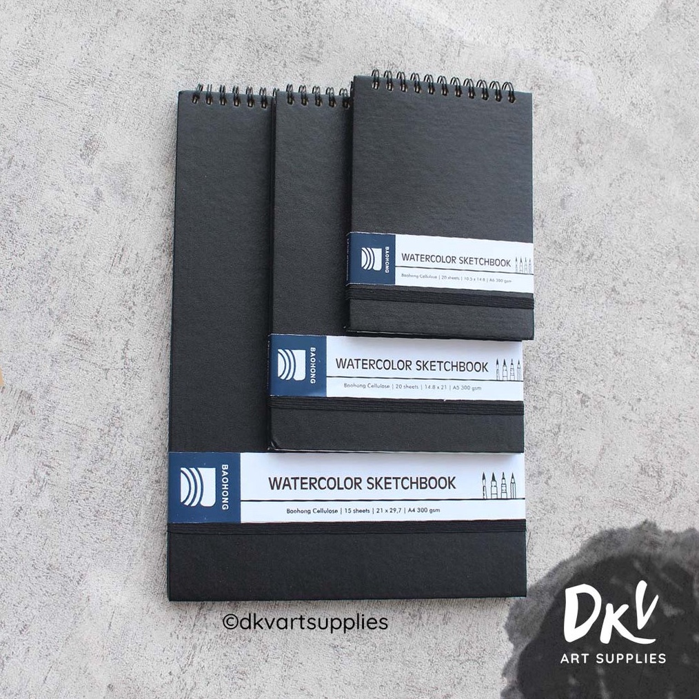 

KODE M7V Watercolor Sketchbook Baohong Cellulose 3gsm A6 A5 A4