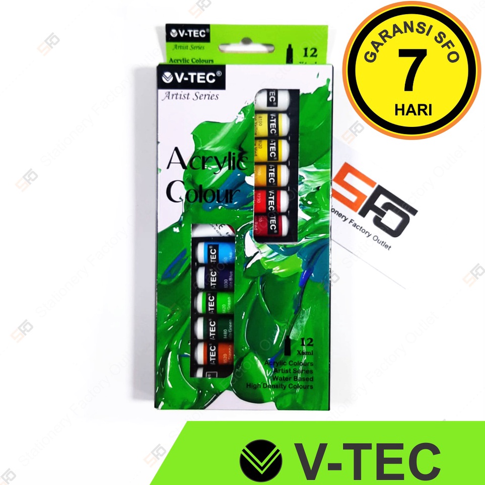 

KODE F27T Cat Acrylic VTec isi 12 VT612A