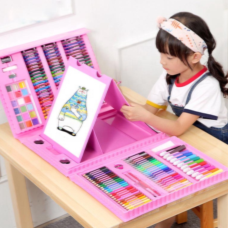 

KODE I6Y SEJAHTERA SELALU Alat Lukis Set 28pcs Crayon Mewarnai Pensil Krayon Warna Alat Menggambar atau Mewarnai
