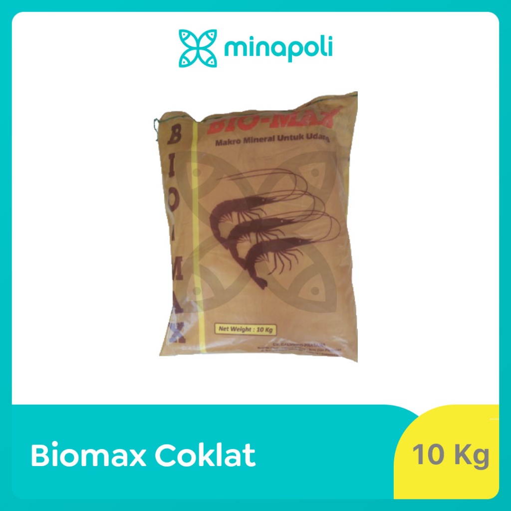 Mineral Udang dan Ikan Biomax Coklat Kemasan 10 kg