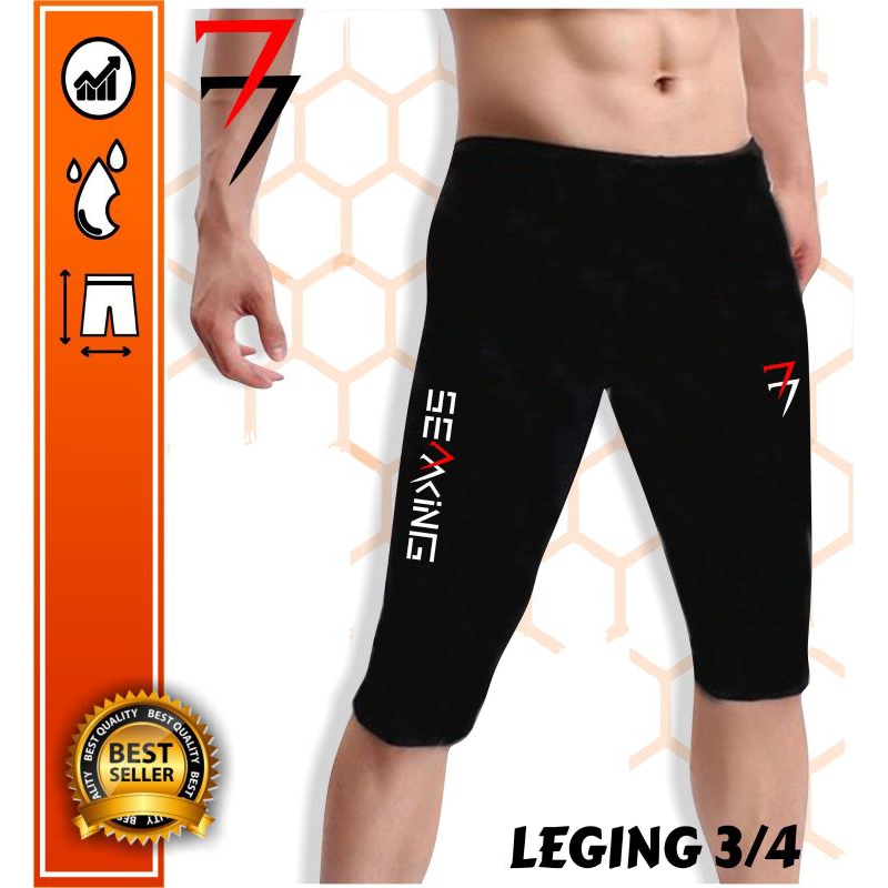 Celana renang pria short leging olahraga pria wanita leging 3/4