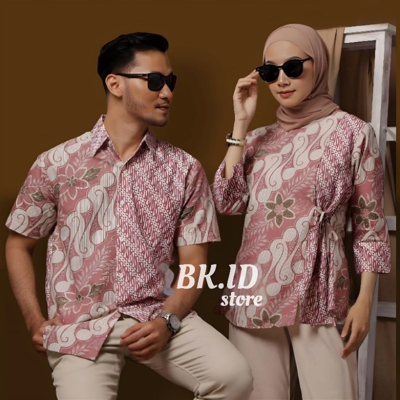 BATIK KANTORAN ID Atasan Batik Wanita Motif Asmarandana  Series PEKALONGAN size M,L,XL,XXL || BKil