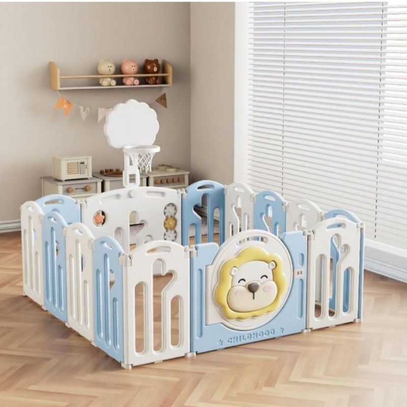 Lion playfence basketball set pagar pengaman bayi pagar anak kids fence playground