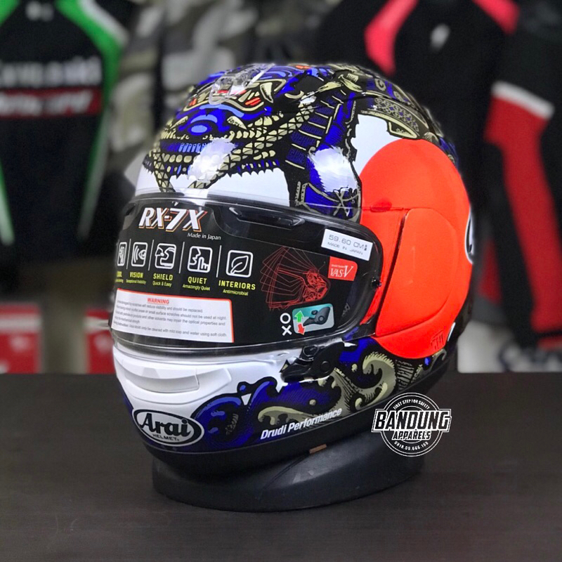 Arai RX7X Samurai Helm Full Face Arai Samurai New Motif 2024