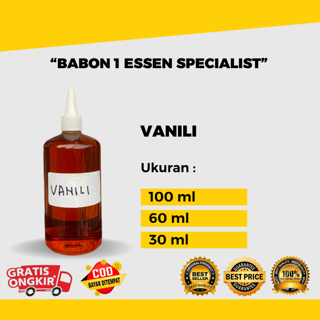 

ESSEN BIANG VANILI UKURAN 30ML, 60ML DAN 100ML