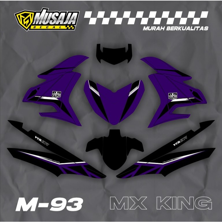 Decal Mx king ungu hitam full body - dekal mx king fullbody
