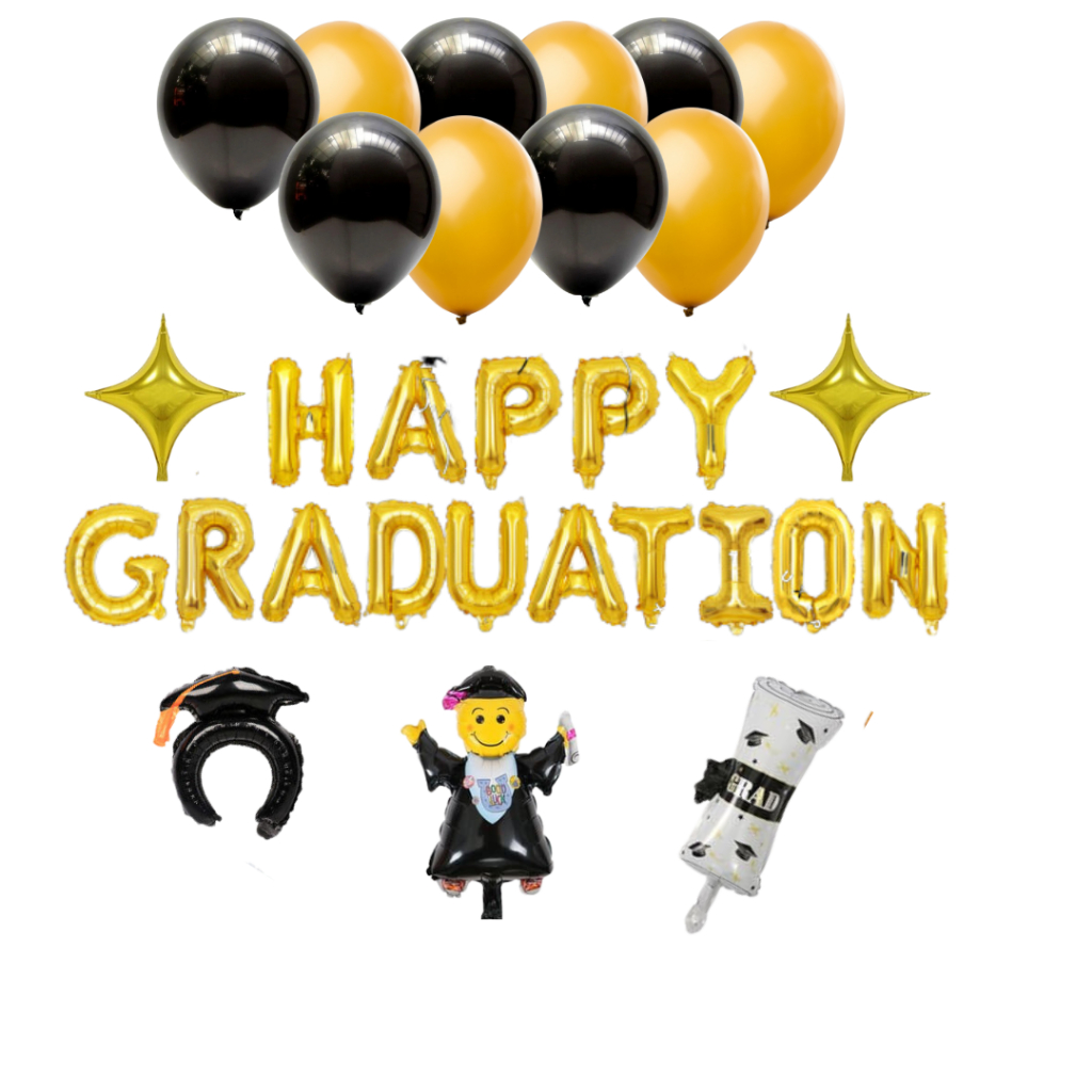 MS.PARTY PAKET HEMAT DEKORASI GRADUATION/ PAKET DEKORASI HAPPY GRADUATION