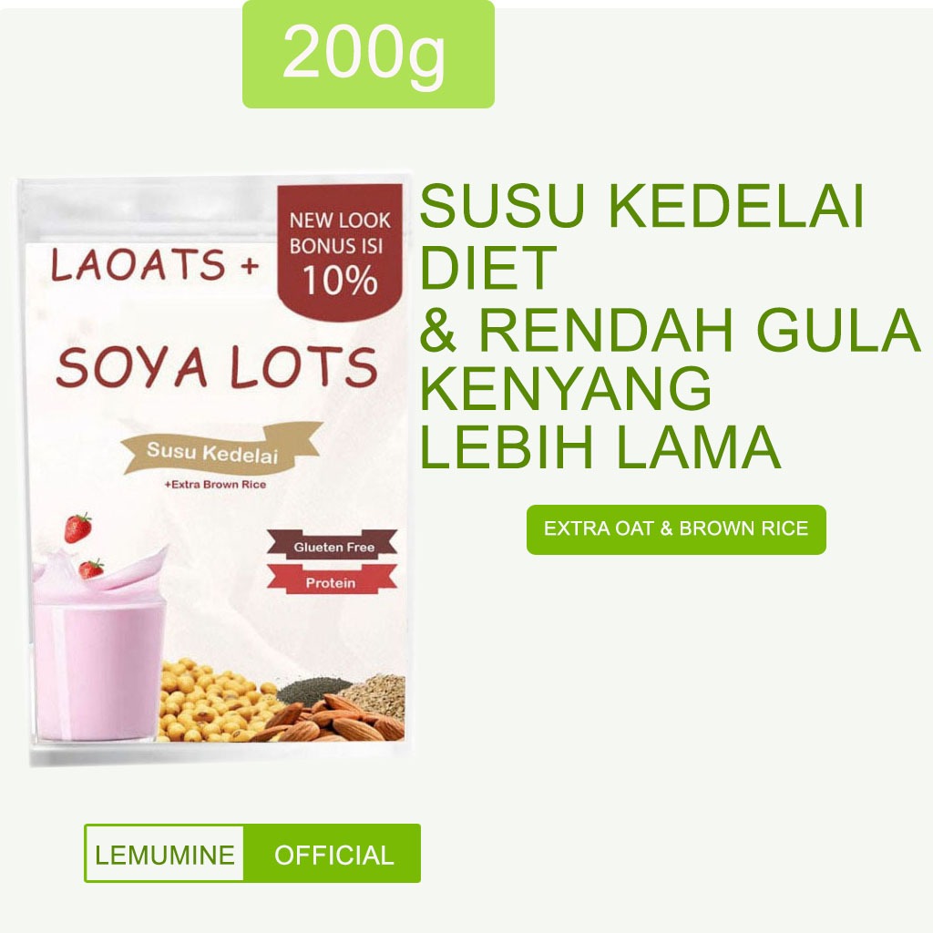 

Susu Kedelai Bubuk Oat Milk Tinggi Protein Meal Replacememt Penurun Berat Badan Laoats
