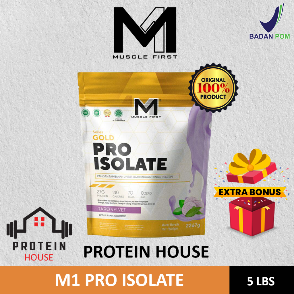 Musclefirst m1 pro isolate 5lbs whey protein isolate BPOM