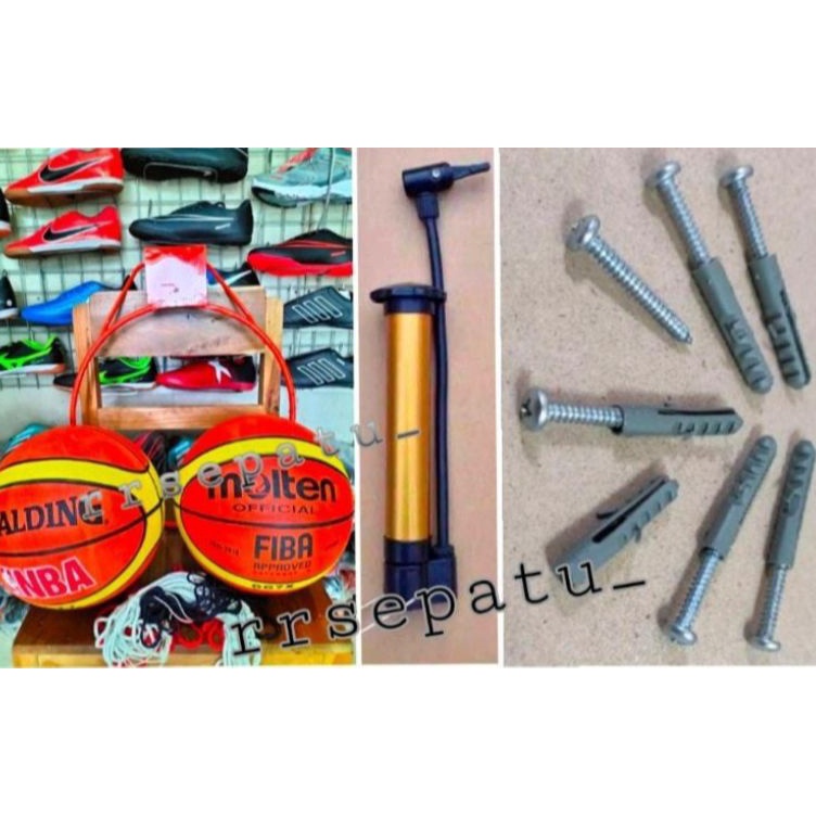 KODE G7H Ring Basket Besi Ring Bola Basket Ring Basket Dewasa Paket Super Komplit