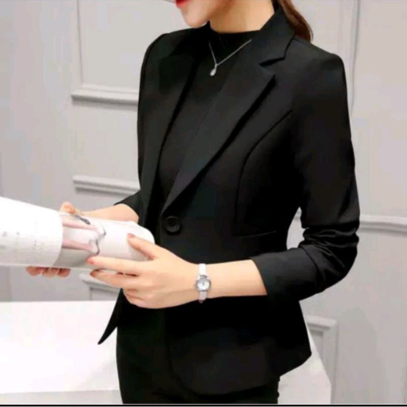 BLAZER WANITA HITAM CASUAL/FORMAL