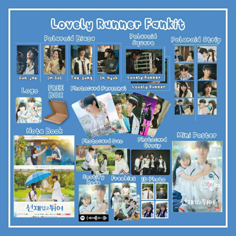 K-DRAMA LOVELY RUNNER MINI FANKIT / FANKIT LOVELY RUNNER / PAKET HEMAT LOVELY RUNNER / K-DRAMA KIT /