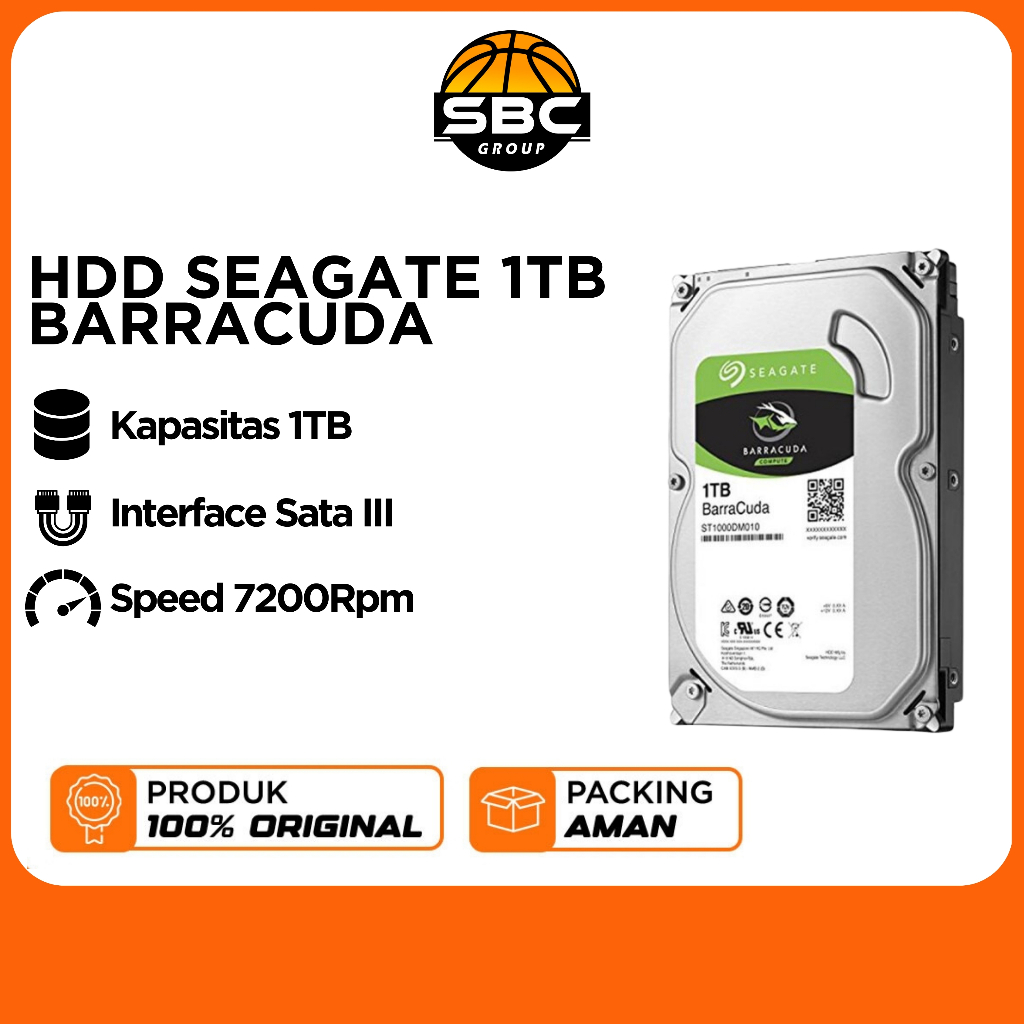 HDD SEAGATE 1TB BARRACUDA
