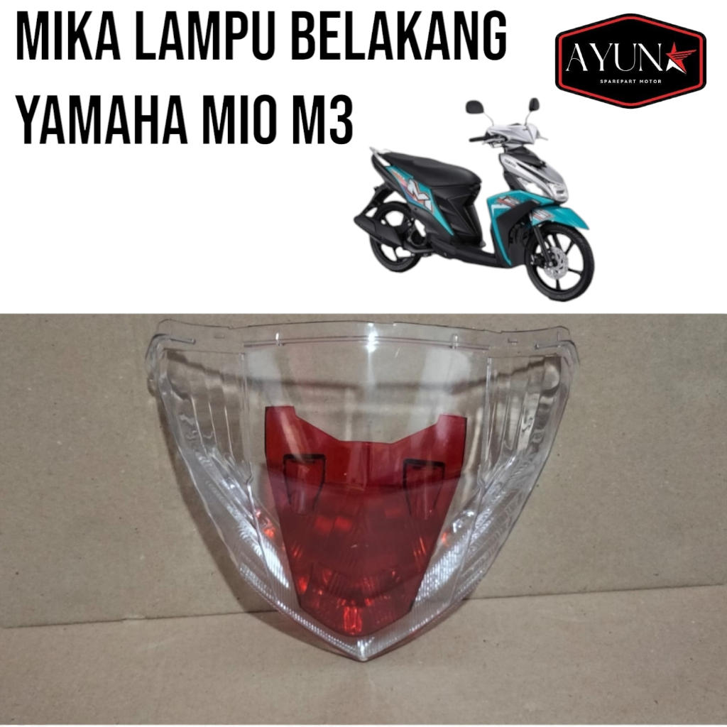 Mika Kaca lampu belakang yamaha mio m3 mio z mika stoplamp belakang mio m3 mio z 2ph merk narita