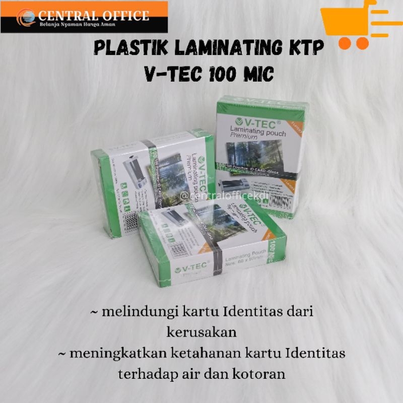 

Plastik Laminating KTP V-tec/Plastik Laminating KTP 100 mic