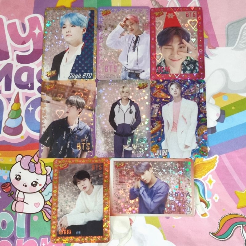 PC YESCARD YC BTS JIN SUGA NAMJOON JIMIN HOLOGRAM