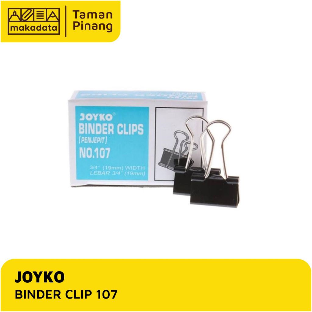 

BINDER CLIP / KLIP KERTAS JOYKO 19 MM NO.107