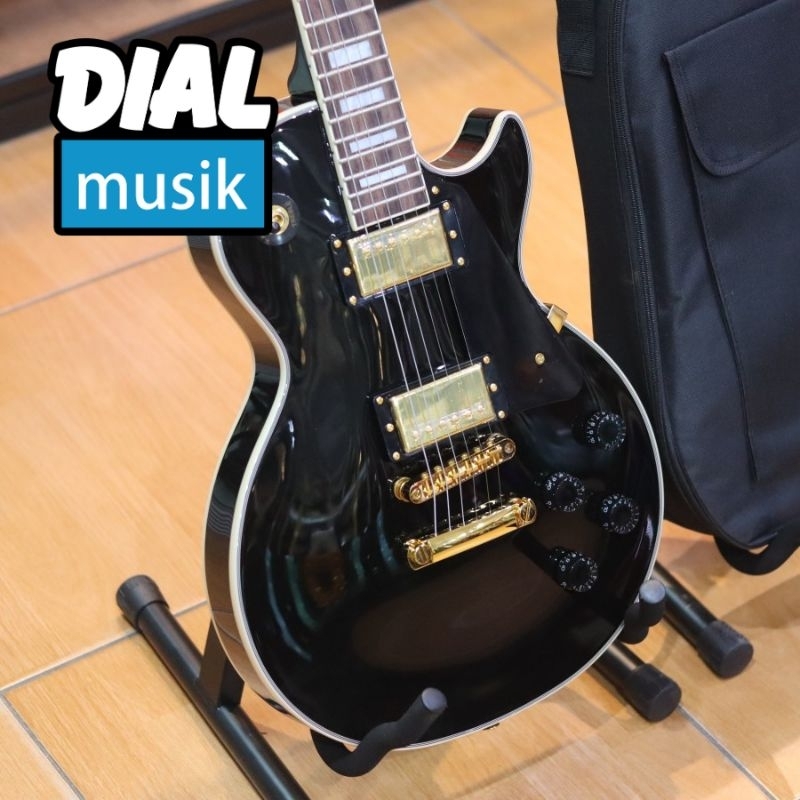 SQOE SELP-300 Black Beauty with Gold Hardware / SELP 300 / SELP300 / SQOE Les Paul