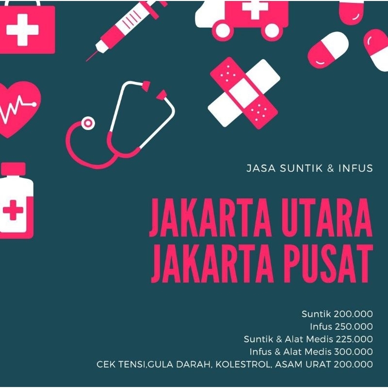 Jasa Suntik / Jasa Injeksi / Injection / Suntik Putih / Jasa Perawat / Jasa Infus / Jasa Infus putih