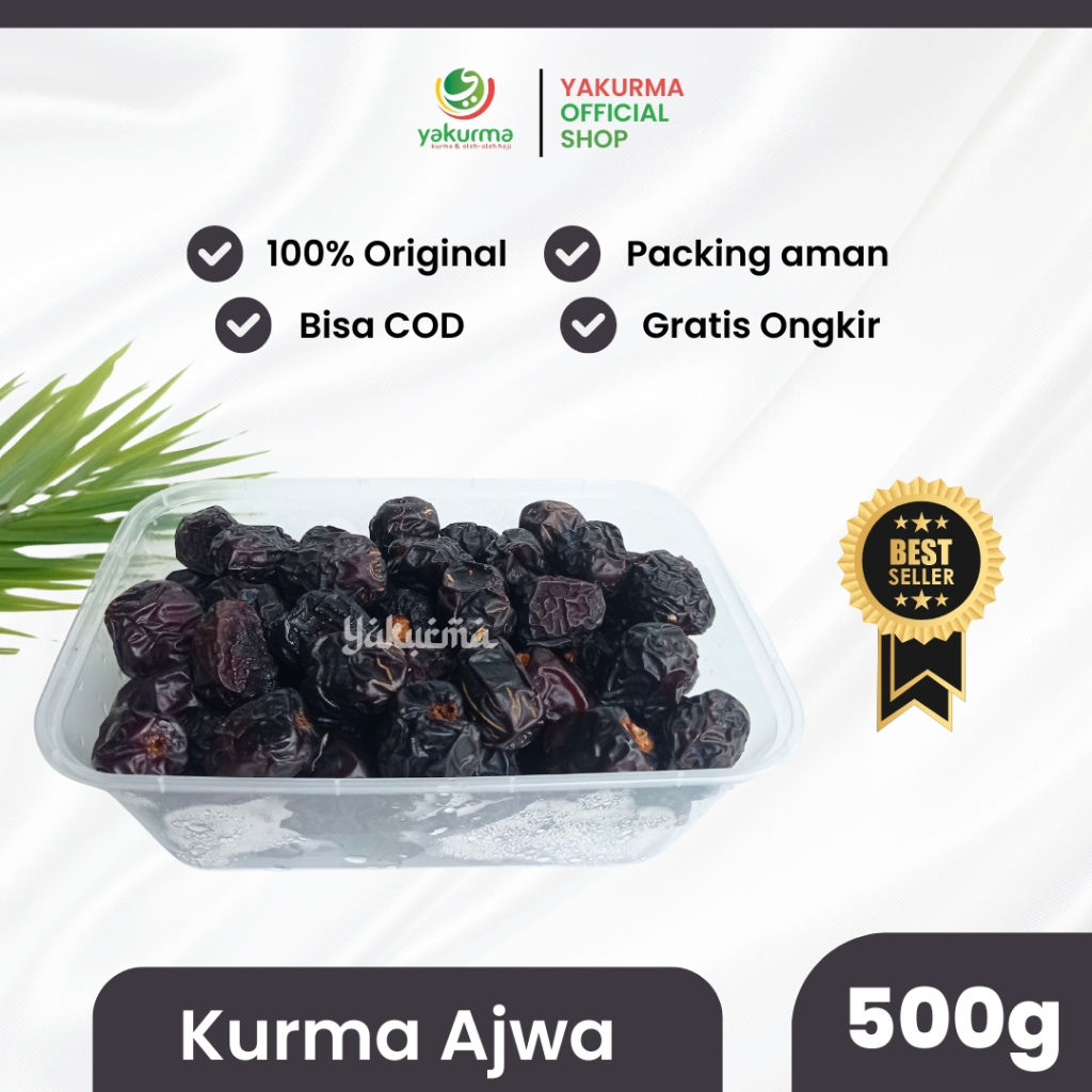 

Kurma Ajwa/Kurma Nabi 500g kualitas premium