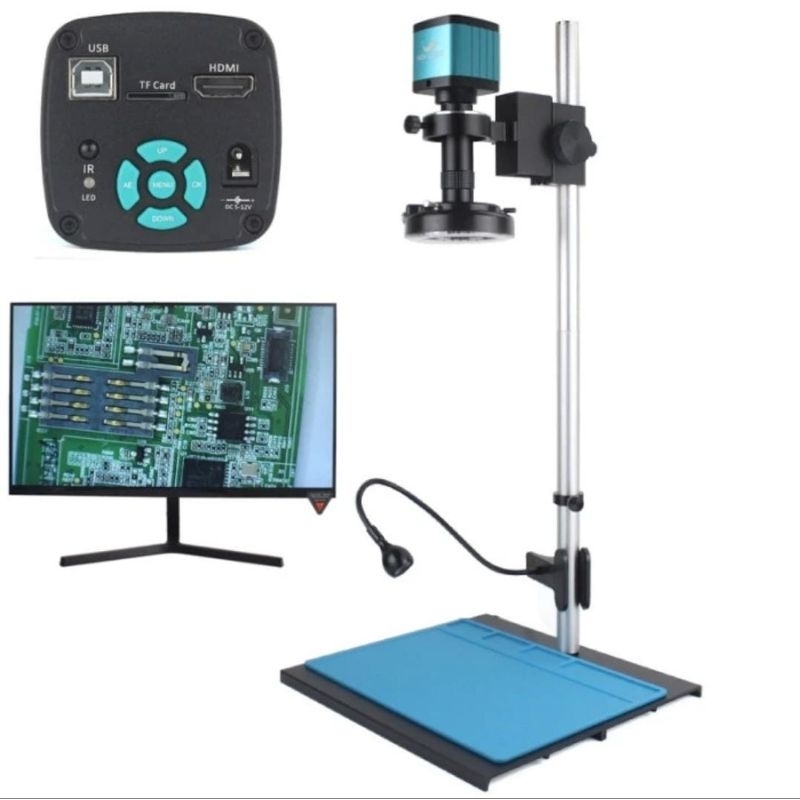 48MP 4K 60FPS HDMI USB Mikroskop Video Industri Kamera Mikroskop 130x